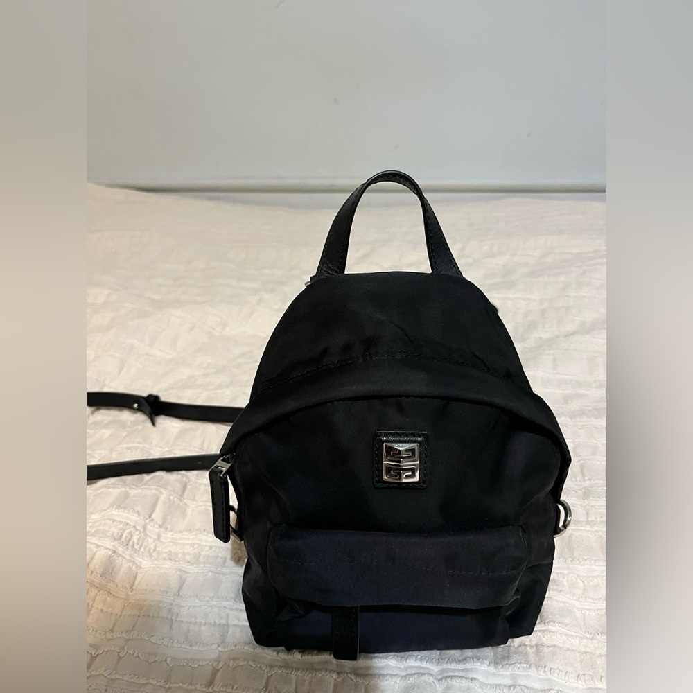 Givenchy Mini Black Canvas Backpack
